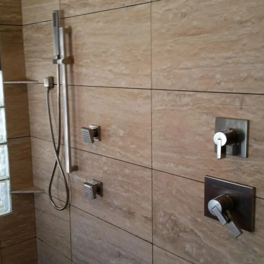 Shower fixture installation for Water Heater Replacement in Pewaukee